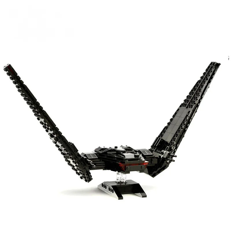 Novo 351 peças peças moc-midi tamanho kylo comando shuttle blocos de construção modelo diy tijolos montar brinquedos crianças presentes