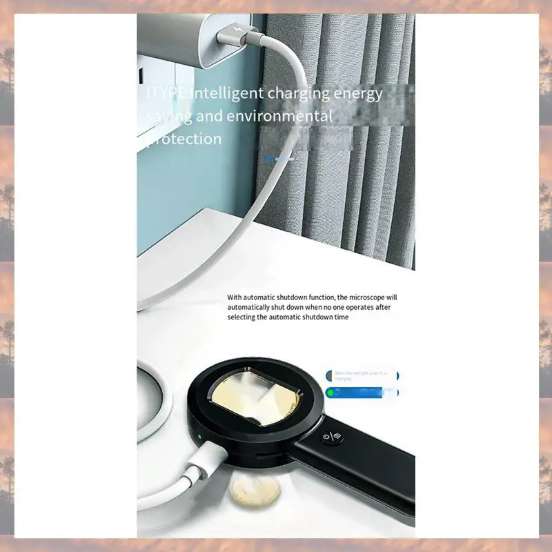 2025 Trend Handheld Portable USB Digital Electron Microscope 2-Inch IPS Display Jewelry And Coin Appraisal Instrument, Easy To U