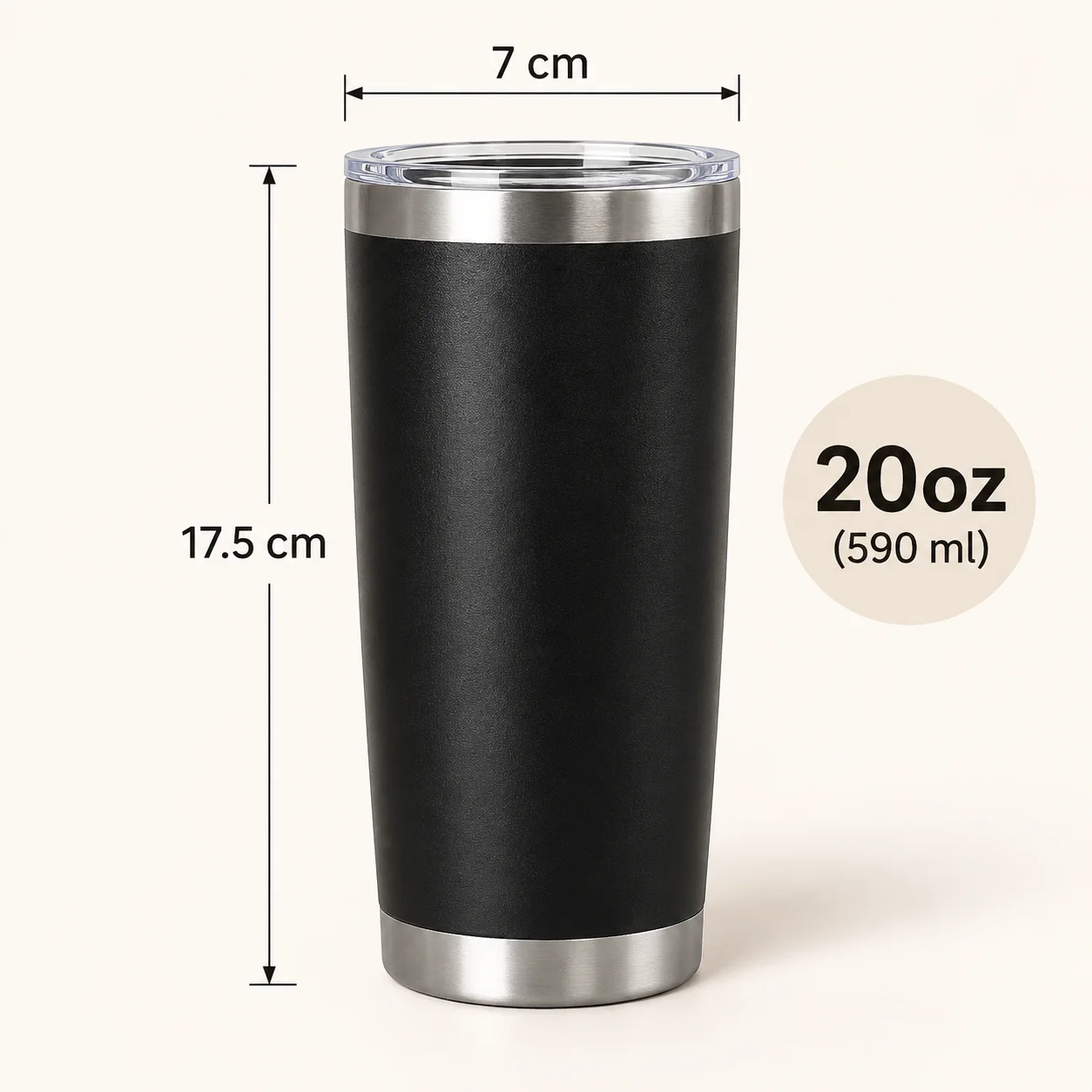 Personalized 20oz Car Tumbler Custom Logo Stainless Steel Travel Cup Corporate Team Gift Employee Appreciation Business Gift