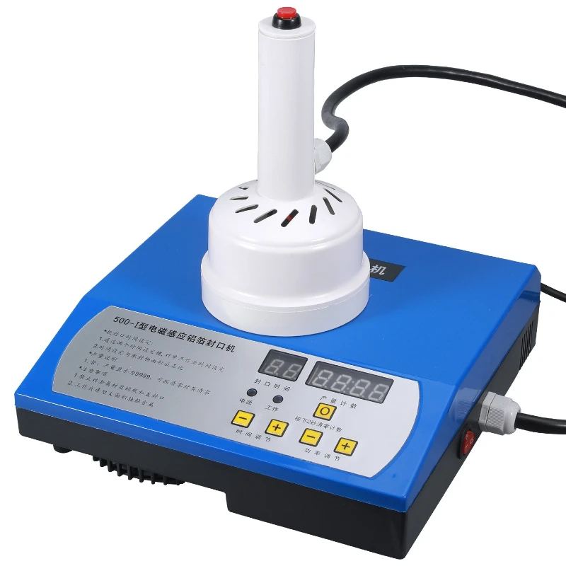 220V50HZ 500W/1000W ABS Manual Electromagnetic Induction Sealing Machine Suitable Bottles Diameters Ranging 20-100 Millimeters
