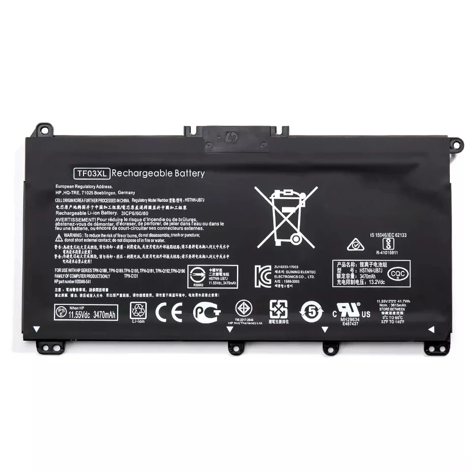 TF03XL Computer Laptop Batterie Fabrik Für Pavilion Cc154cl 15-cc060wm 15-cc152od 15-cc055od 15-cd040wm HSTNN-LB7Y