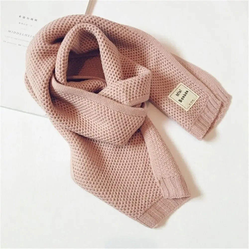 Outdoor Soft Cute Neck Warmer Cotton Warm Kids Scarf