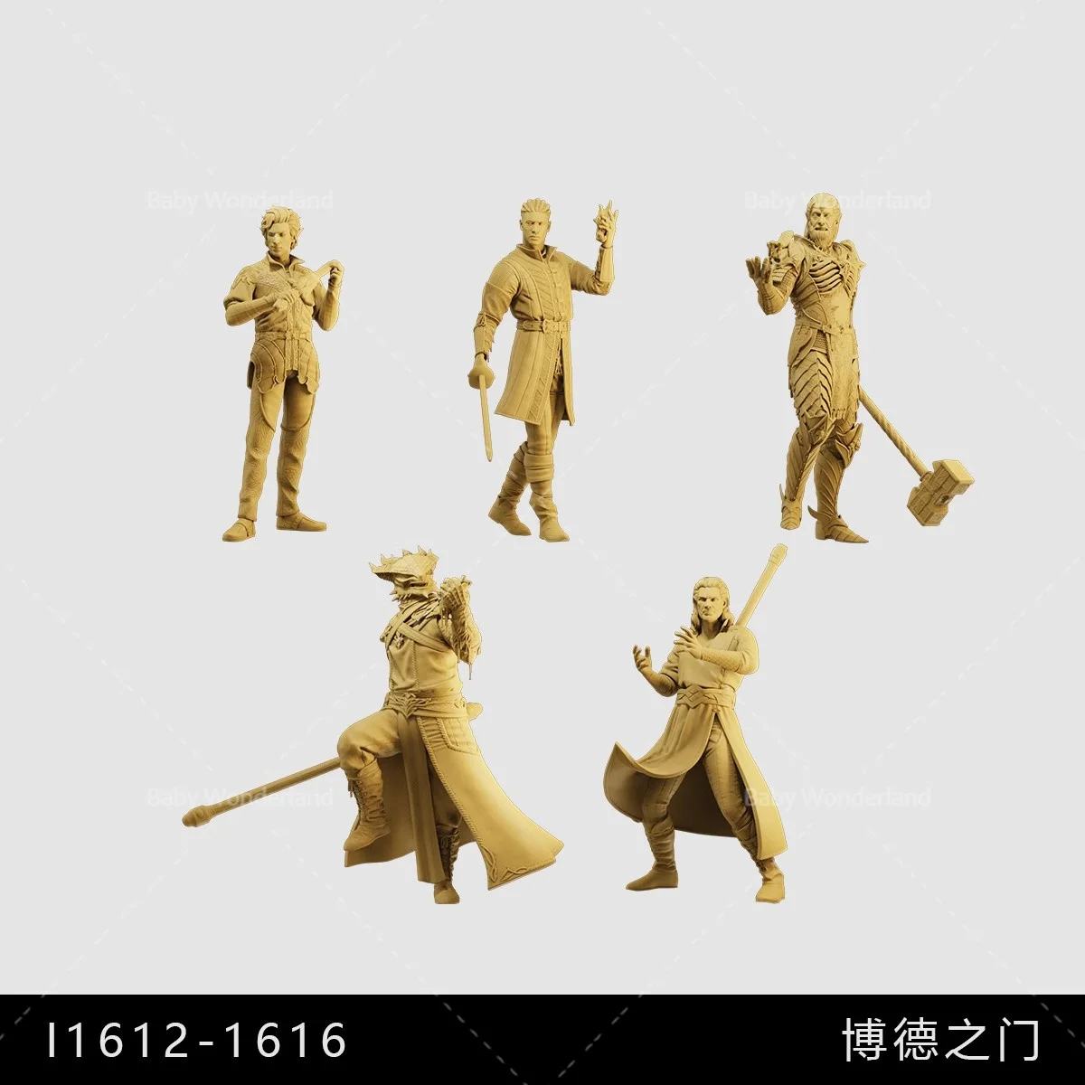 

In Stock 1/64 1/43 1/35 Game Character Evil Thoughts Galwell DND Figures Unpainted Model Creative Photography Scene Vehicle Toys