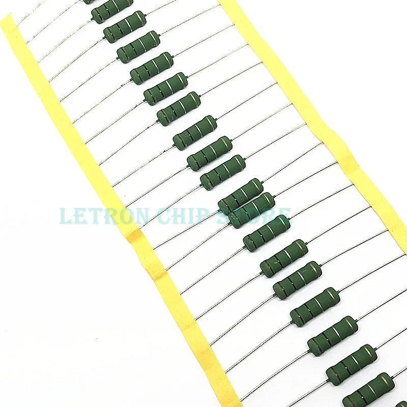 10 sztuk RX21 rezystor drutowy 3W 0.01R- 1K 0.22R 0.33R 0.47R 1R 2.2R 3.3R 4.7R 0.1 Ohm drut płaski rozpraszanie ciepła rezystor mocy