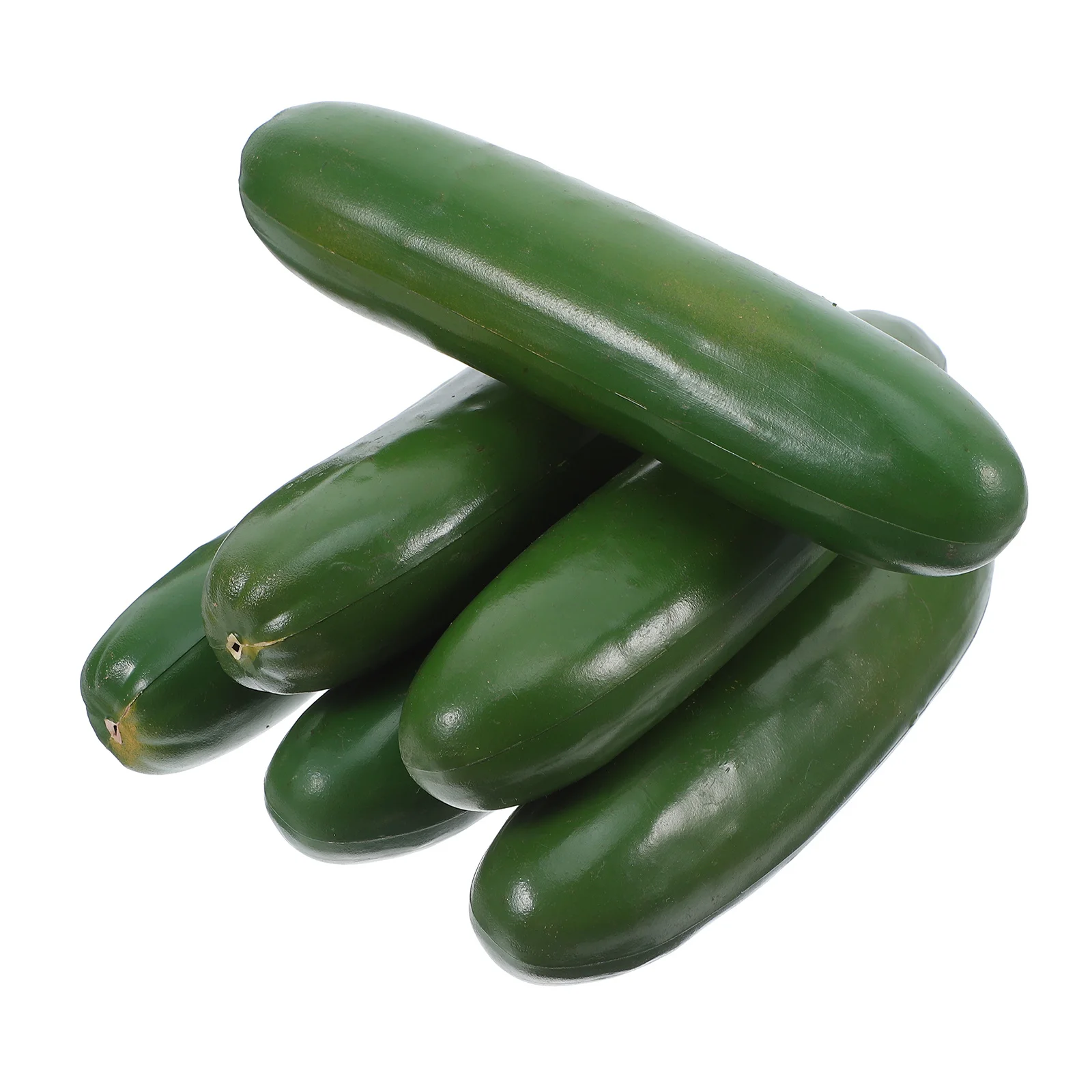

6Pcs Lifelike Green Cucumber Decorations Realistic Artificial Plastic Vegetables for Home Kitchen DIY Crafts Artificial Cucumber