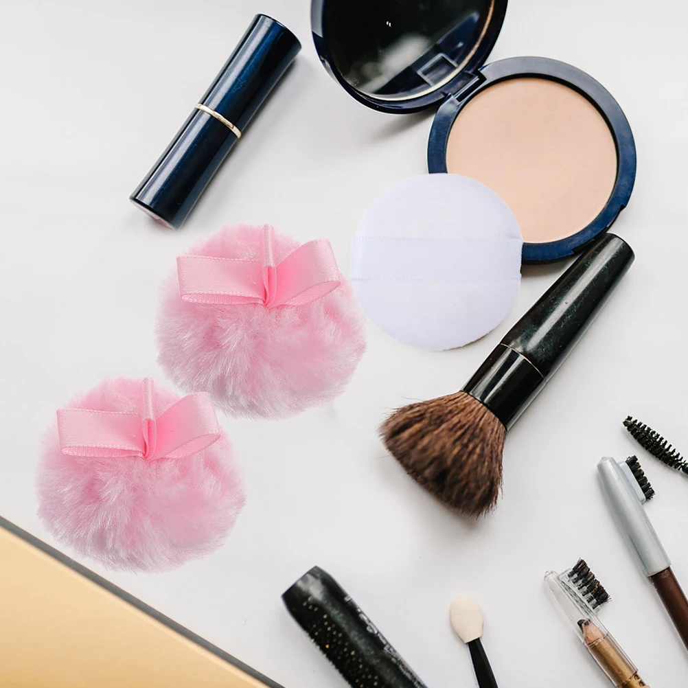 

6pcs Supple Powder Comfortable Makeup Applicators For Women Skin Friendly Portable Facial Makeup Tool