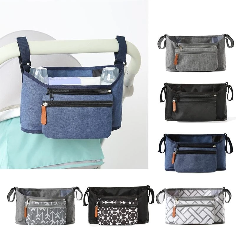 

M76C Pram Extension Storage Bags Infant Outdoor Nappy Baby Stroller Bag