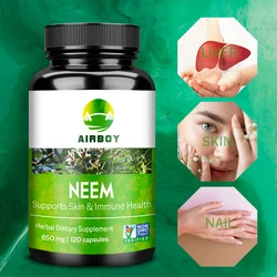 Organic Neem Supplement - Supports Skin, Immune and Liver Health and Promotes Cleansing and Detoxification of The Body