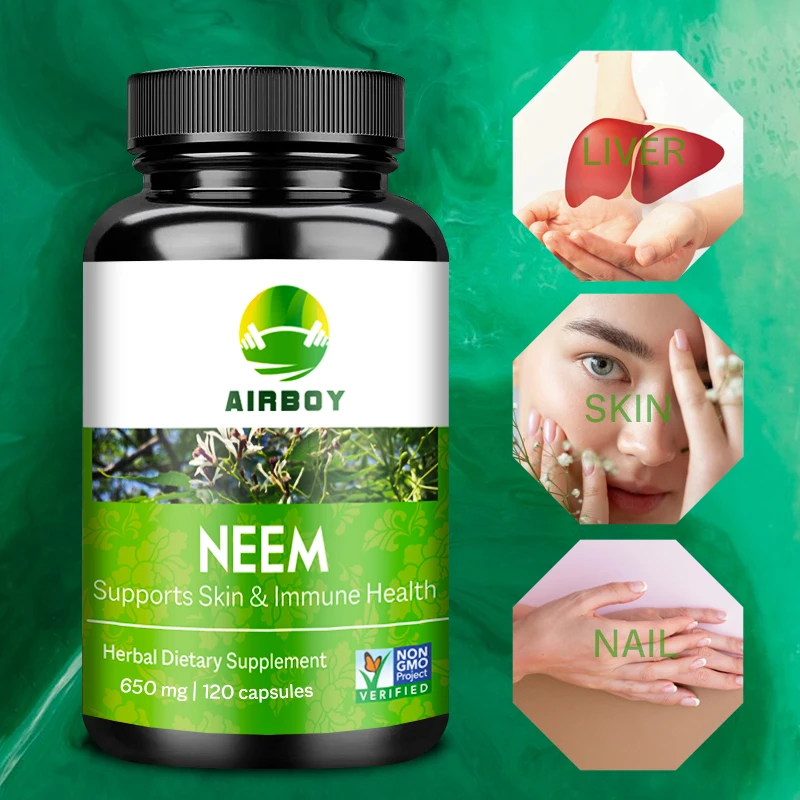 Organic Neem Supplement - Supports Skin, Immune and Liver Health and Promotes Cleansing and Detoxification of The Body