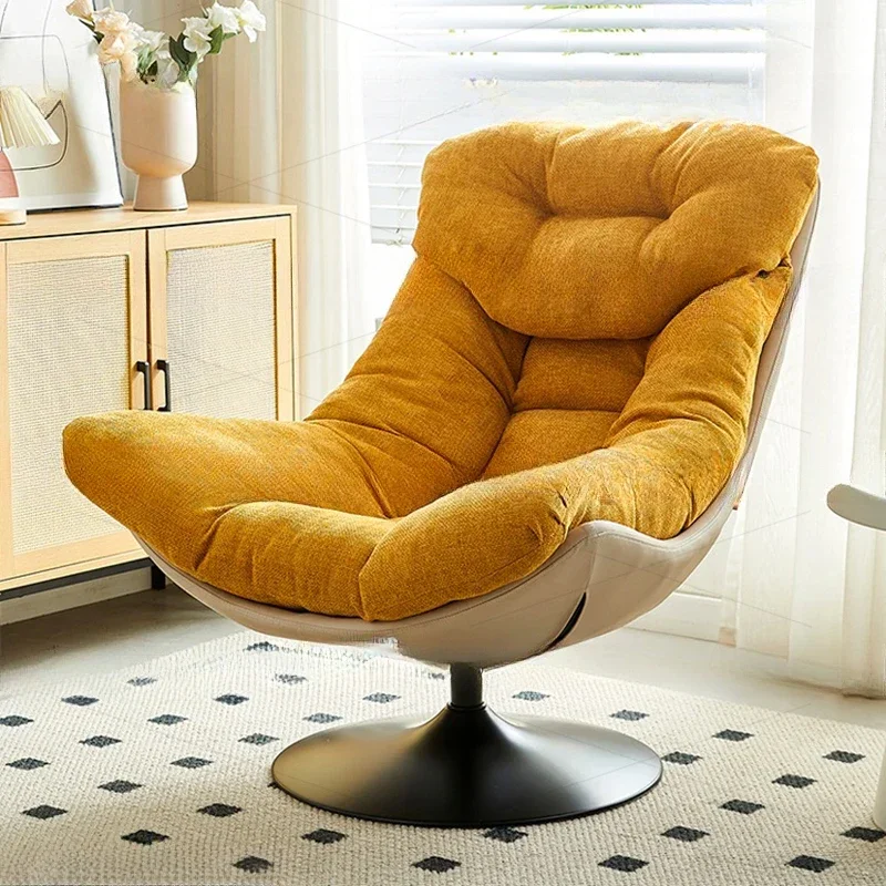 

Wingback Fabric Living Room Chairs Normal Comfy Swivel Modern Chairs Designer Lazy Italian Fauteuils De Salon Home Furniture