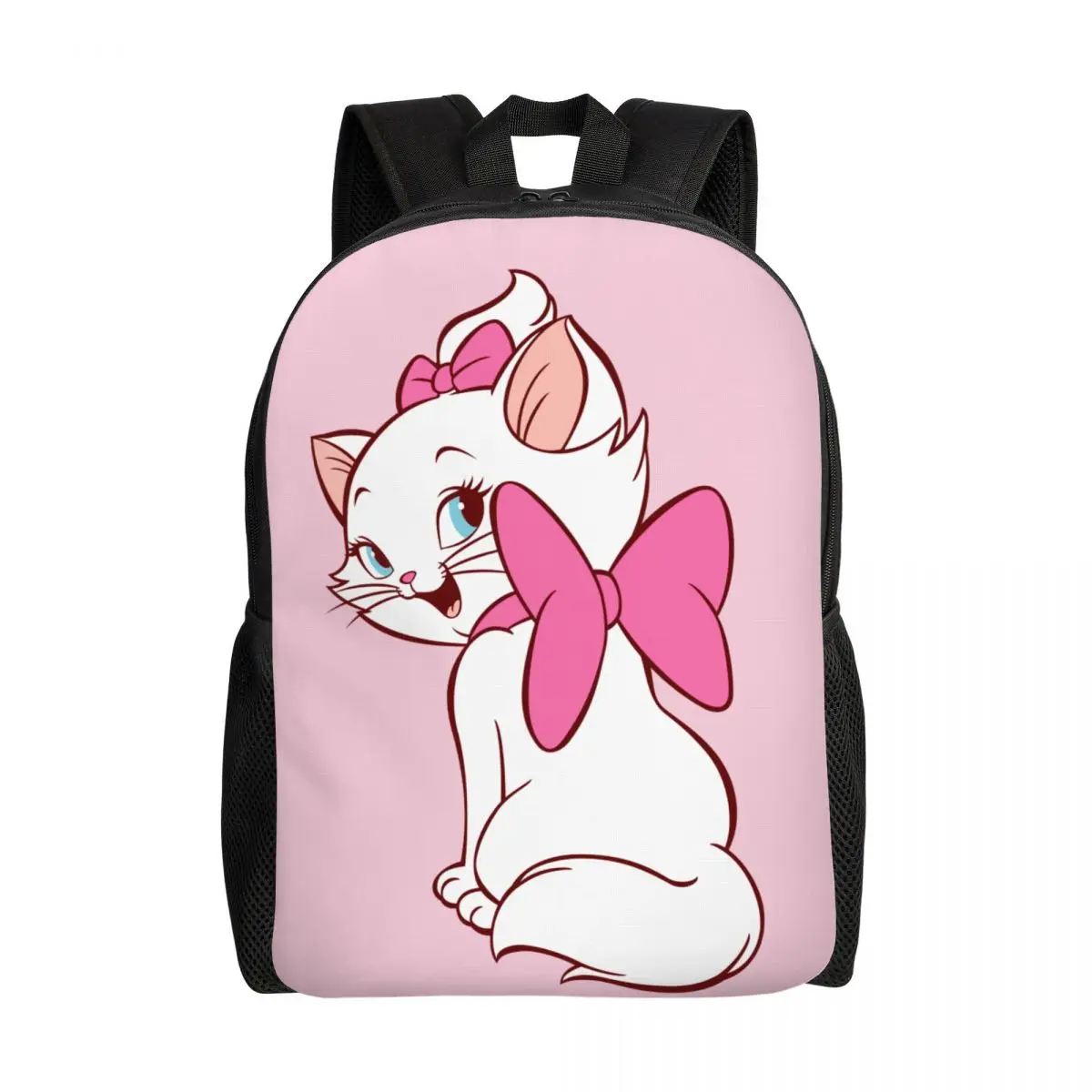 

Custom Marie Love Kitten Backpacks for Women Men Water Resistant College School Bag Print Bookbags