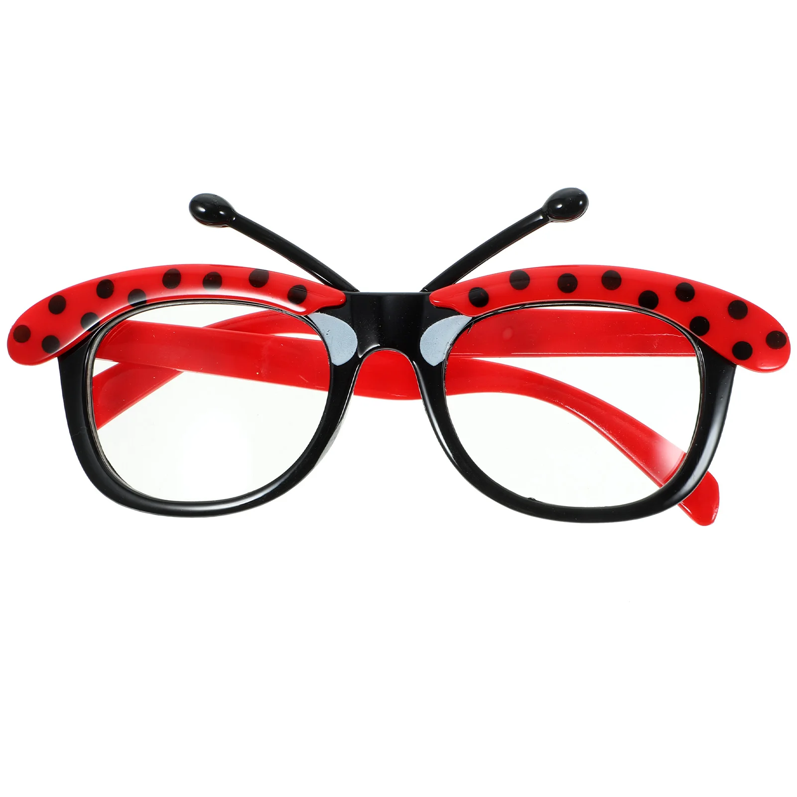 

Funny Ladybug Eyeglasses Lightweight Comfortable Kids Birthday Dance Party Child Glasses JewelryLadybird makeup for birthday