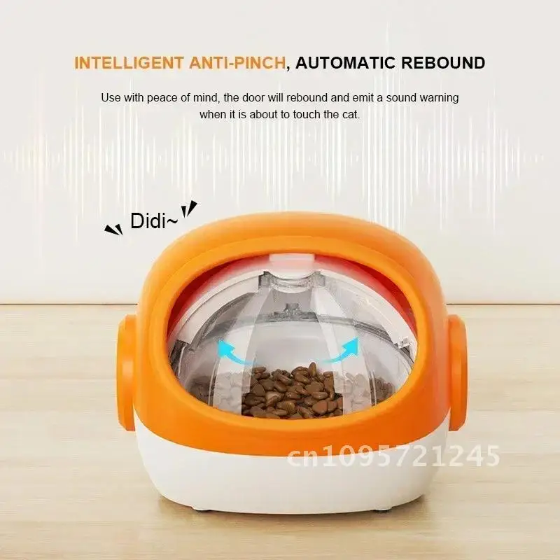 

Cat Feeder,Automatic Cat Feeder Auto Smart For Food Microchip Pet Feeder Cats Food Dog Wet And Dispenser Microchip With Dry