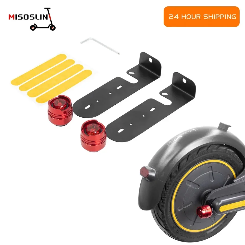 

Electric Scooter Aluminum Waterproof LED Safety Taillight Set For Ninebot Max G30 G30D Night Anti-collision Warning Lamp Parts