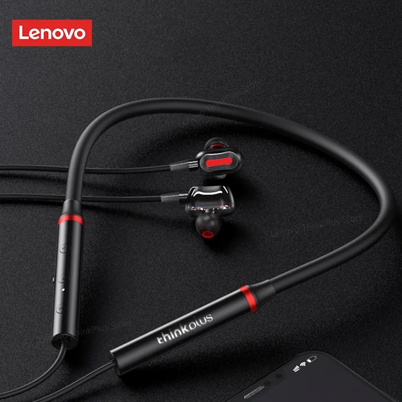 Original Lenovo HE05 Pro Bluetooth 5.0 Neckband Earphones Intelligent Noise Reduction Headphones Long standby Headset with Mic