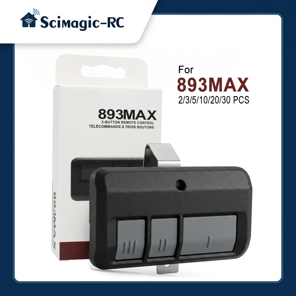 893MAX 895MAX 890MAX 893-LMK Remote Control Garage Door Opener for 315MHz 390Mhz Billion Code Remote Control Gate