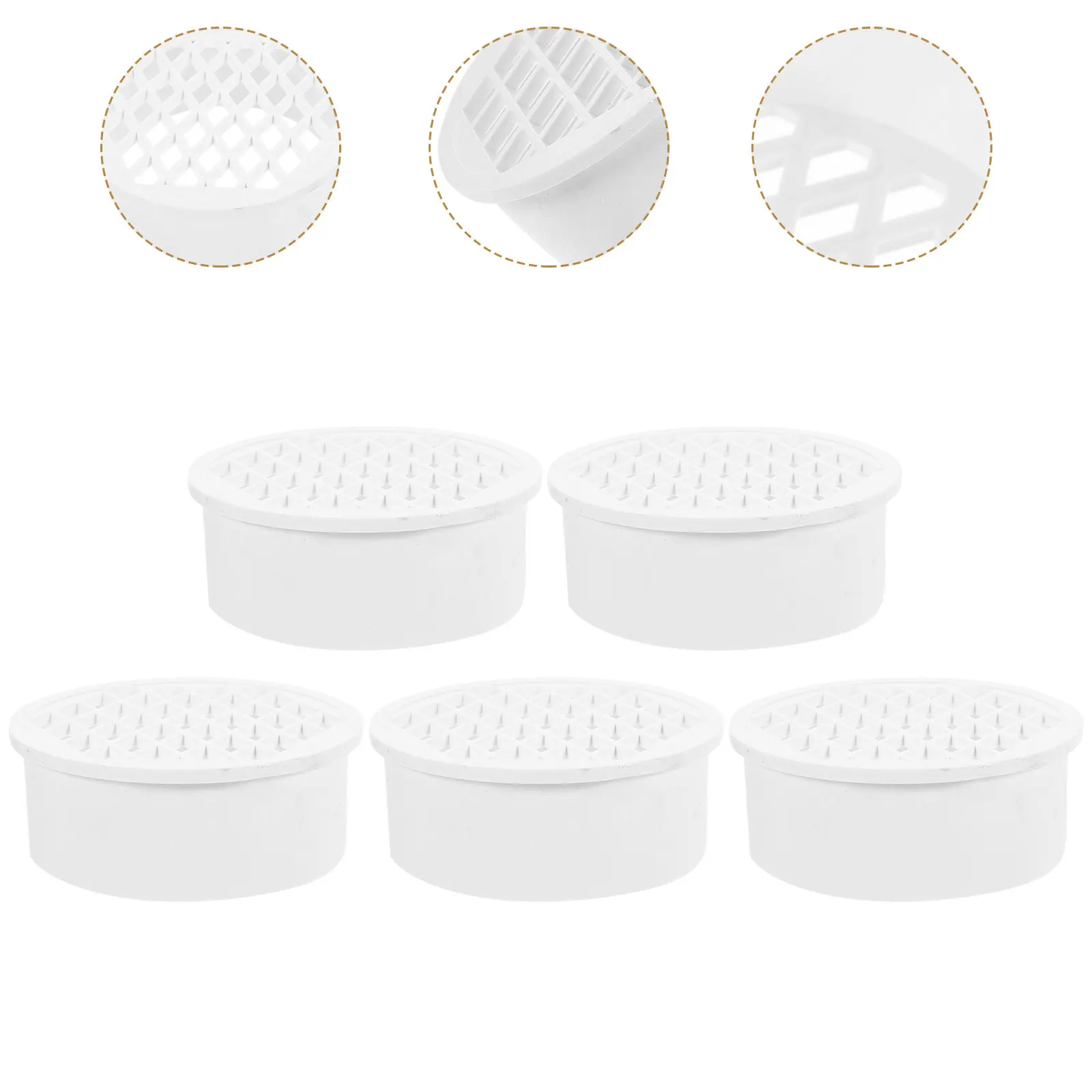 5Pcs Rain Gutter Guard 110Mm Sturdy Downspout Cover Reliable Drainage Protector Gutter Screen Overflow Guard Downspout Filter