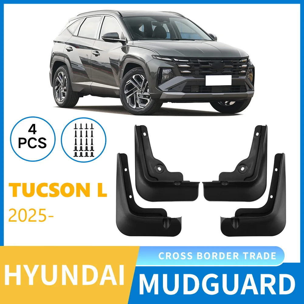 

For Hyundai Tucson L 2025 car tire mudguard modification products,Front Rear Flares Splash Guards Cover Car Accessorie