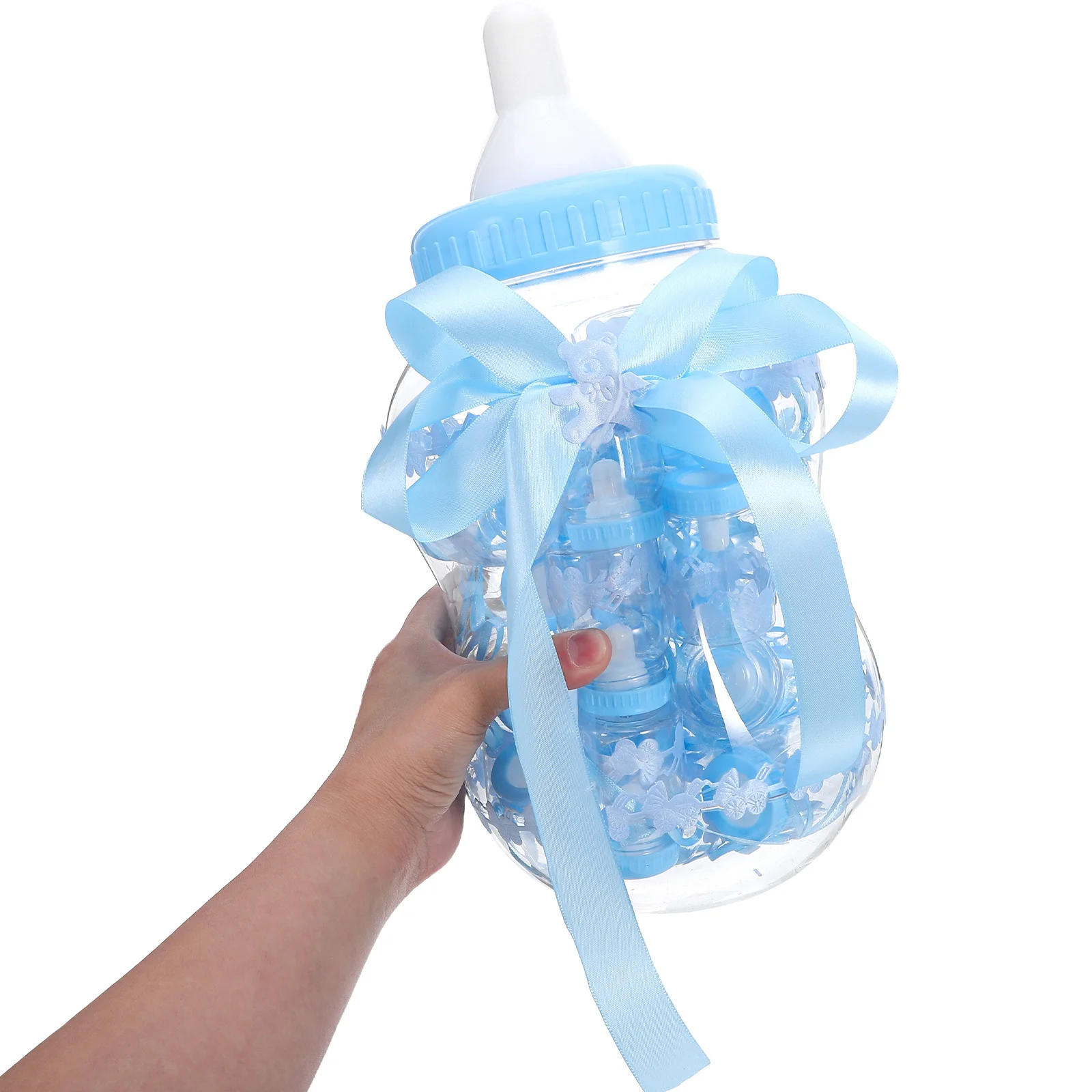 

1Set Party Candy Box 30 Clear Mini Bottles Elegant Treat Containers for Baby Shower Wedding Birthday Favor Boxes Multipurpose