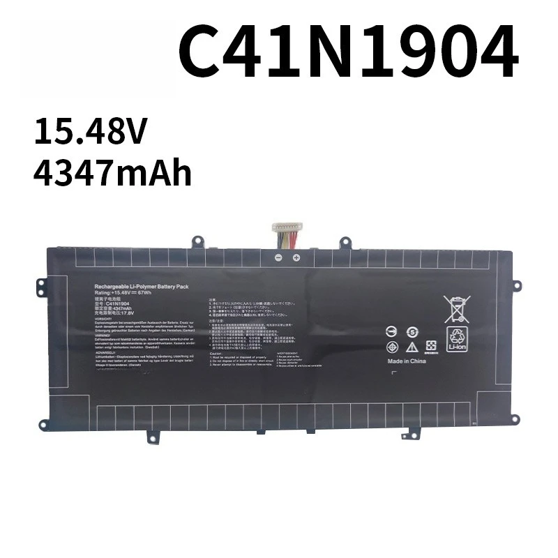 High Performance C41N1904 Battery For ASUS U4700I U4700E U4700J U3700J UXF3000E 15.48V 4347mAh Rechargeable Laptop Battery
