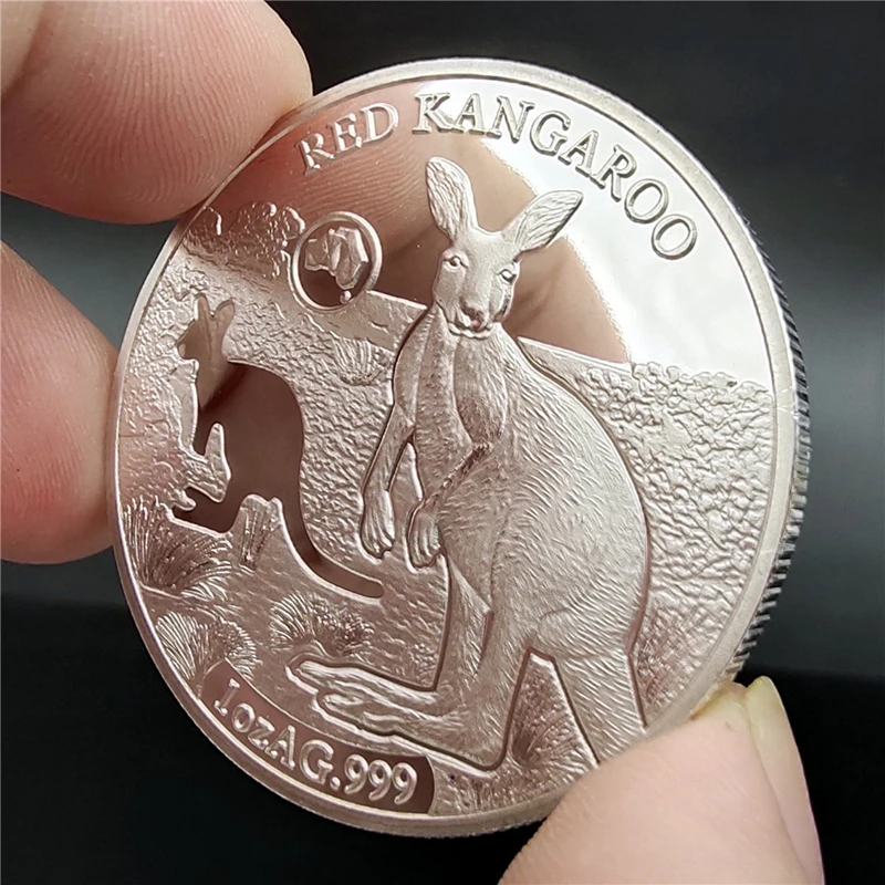 Australia 2019 Cooper Silver Coins 4cm Koala Saltwater Crocodie Kangaroo Snake Animal Silver Coin Elizabeth Souvenir Gifts ﻿