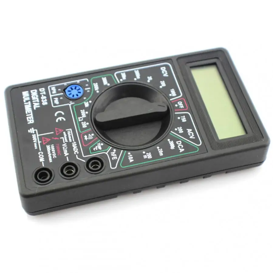 Imagem -04 - Multímetro Digital Dt838 com Sonda de Temperatura 750 1000v dc ac Tensão Corrente Resistência Testador Amp Amperímetro Voltímetro Ohmodiodo