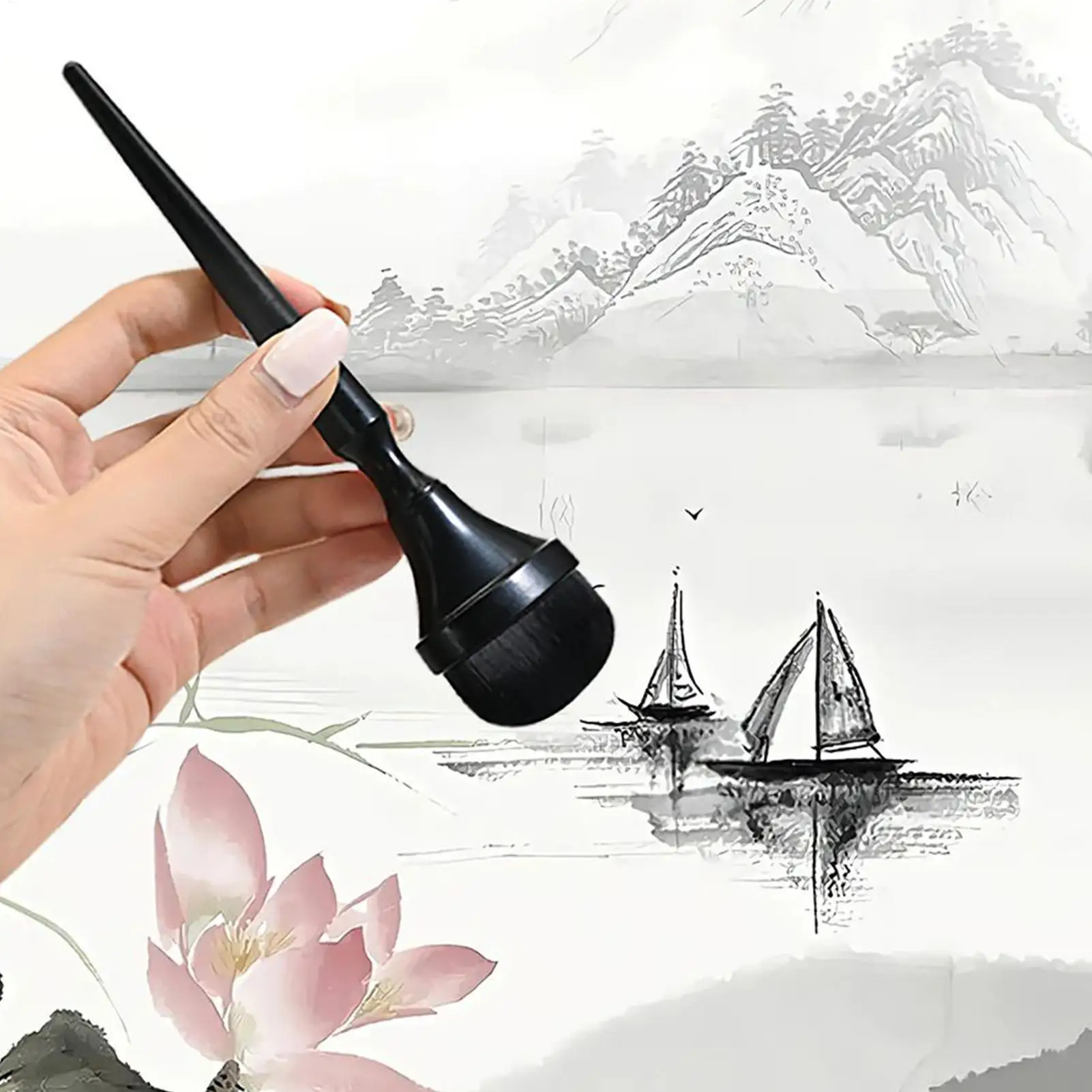 5-teiliges Artsecret Kohle-Mischpinsel-Set zum Malen, Skizzieren, Zeichnen, Werkzeuge zum Mischen von Kohle und Tinte