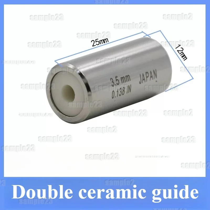 1pc EDM Double Ceramic Guide, Large Bore WEDM Guide Nozzle OD12xL25mm ID3.1-7.0mm Punching Machine Parts