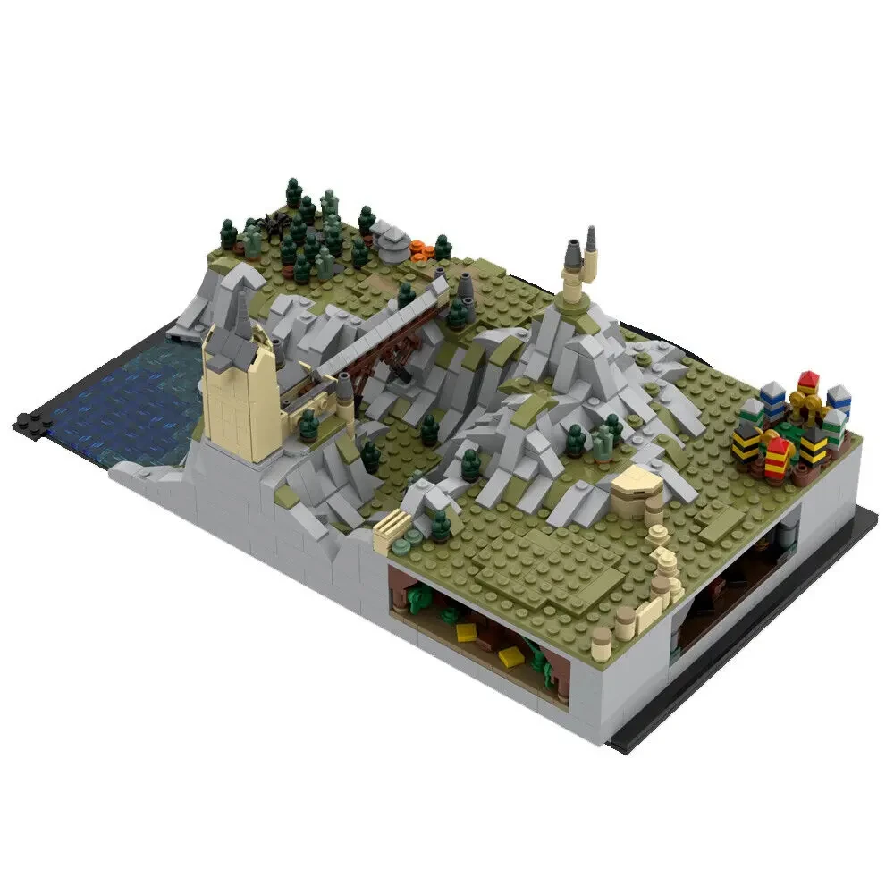 1438pcs Classic Movie Scene MOC Wizard Castle and Grounds Expansion Model Building Block DIY Assembly Bricks Toy For Children