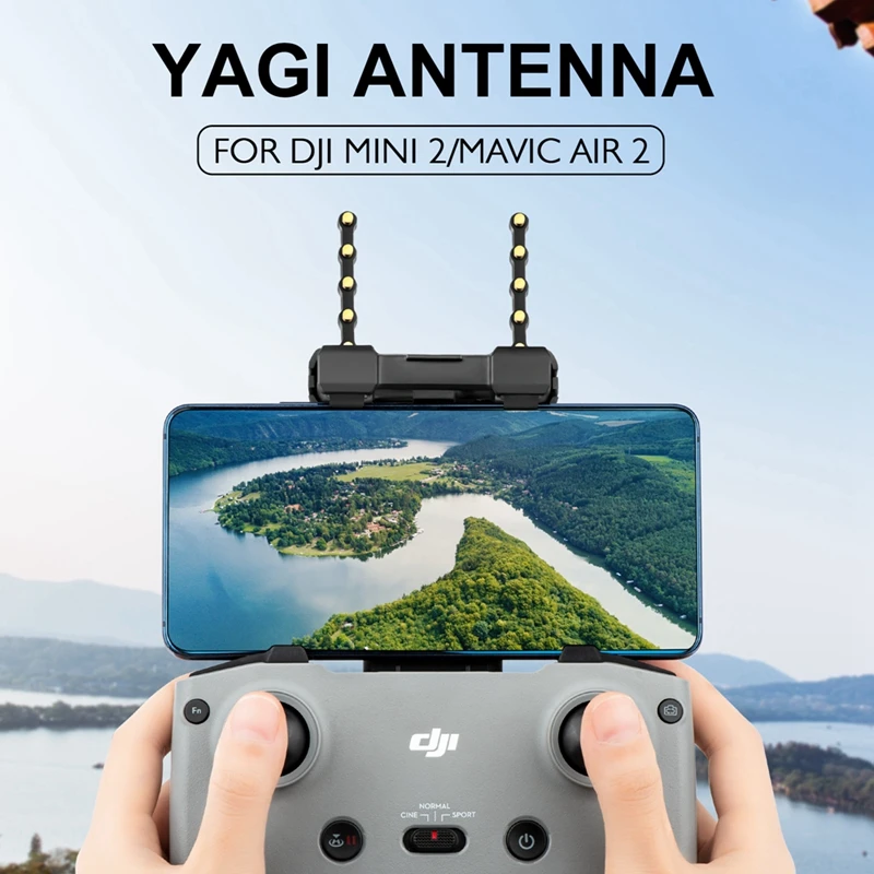 Für DJI Mavic 3/Air2/2S/Mini2/2SE/3Pro Yagi Antenne 5,8G Signal verbessern Verbessern Flug Sicherheit fernbedienung Abstand Weiter