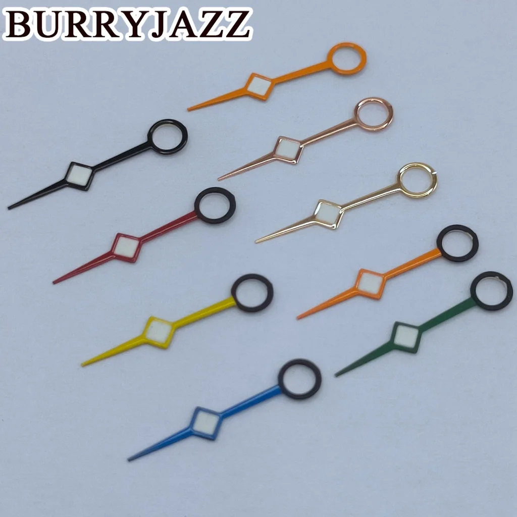 BURRYJAZZ NH35 NH36 NH38 7S26 7S36 4R35 4R36 Часы с одной секундной стрелкой Черный Розовое золото Синий Зеленый Красный Оранжевый секундные стрелки