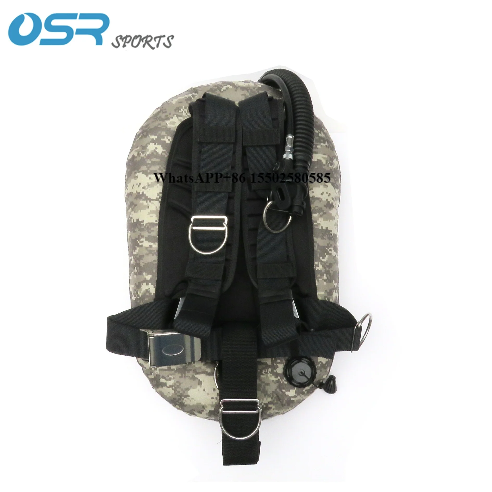 

Single tank 30LBS Donut BCD scuba Tech Diving Hard Harness Backmount