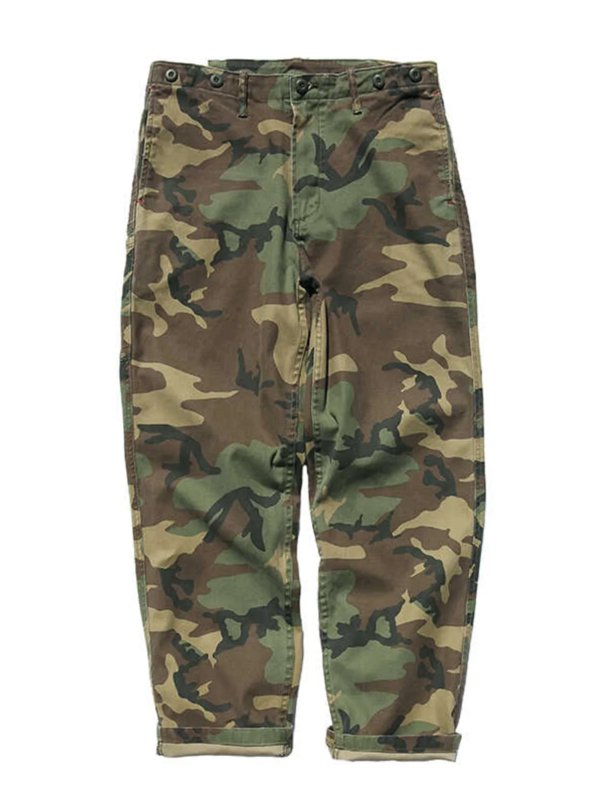 

Американские камуфляжные рабочие брюки в стиле ретро, мужские модные брендовые свободные повседневные прямые винтажные длинные брюки Ameia с несколькими карманами