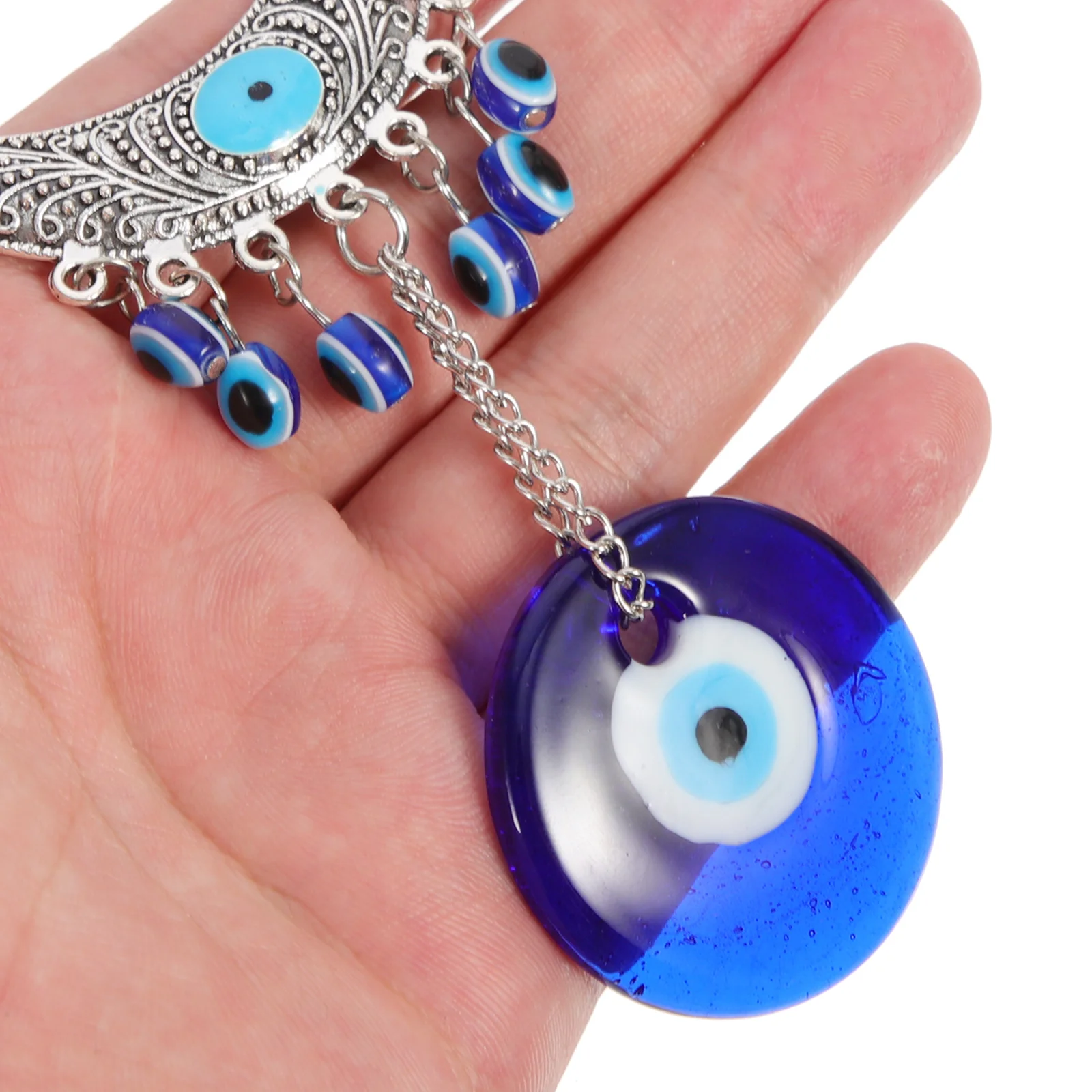 

Evil Eye Hanging Ornament Premium Material Design Car Wall Window Decor Turkish Protection Charm Blue Eye Hanging