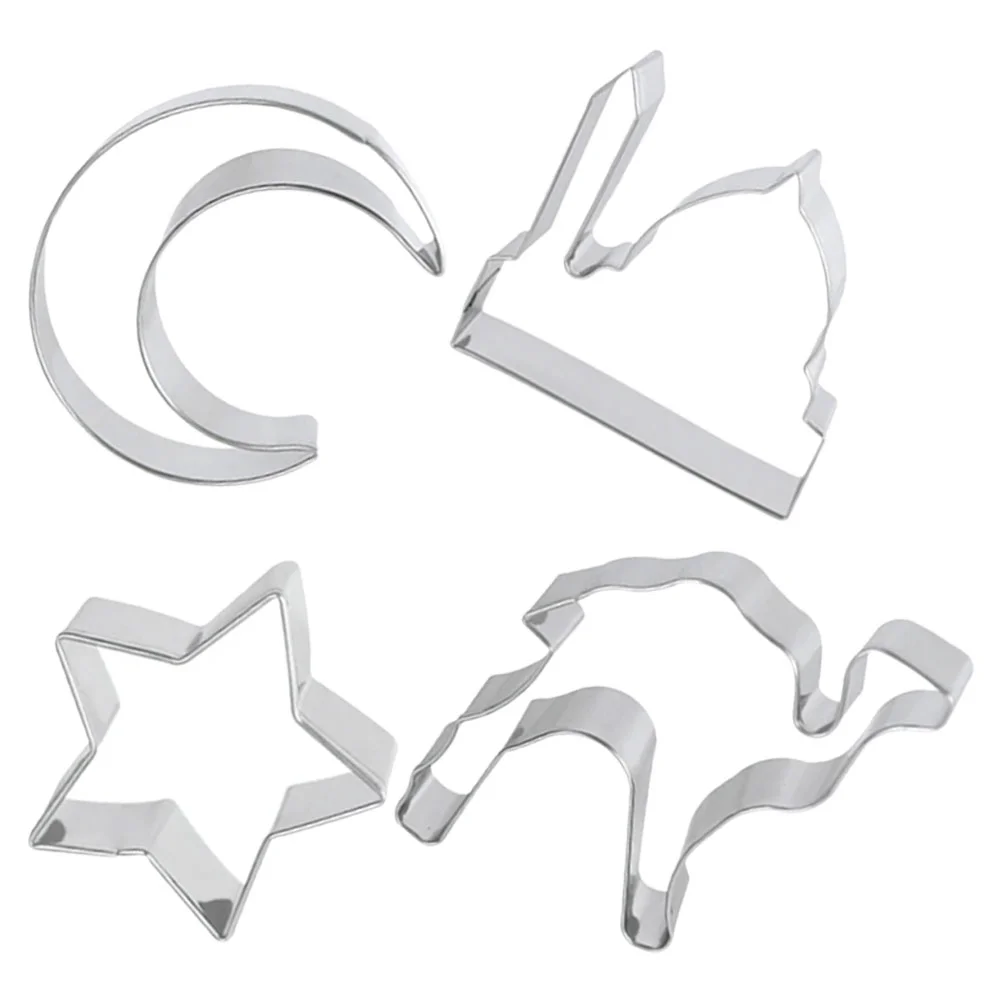 Biscuit Mold Fondant Tools Baking Molds Camel Cookie Cutters Metal Stencils Kit Small Biscuits