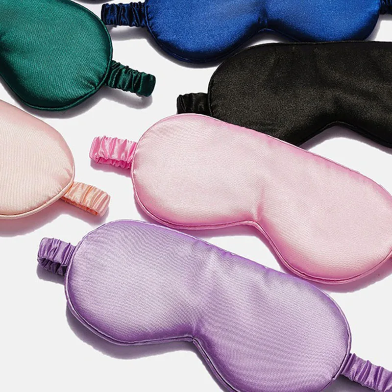1pcs Imitated Silk Eye Cover Mask Sleep Eyes Mask Comfortable Soft Eye Cover Sleep Night Mask Sleeping Shield Care Tools SMYZ006