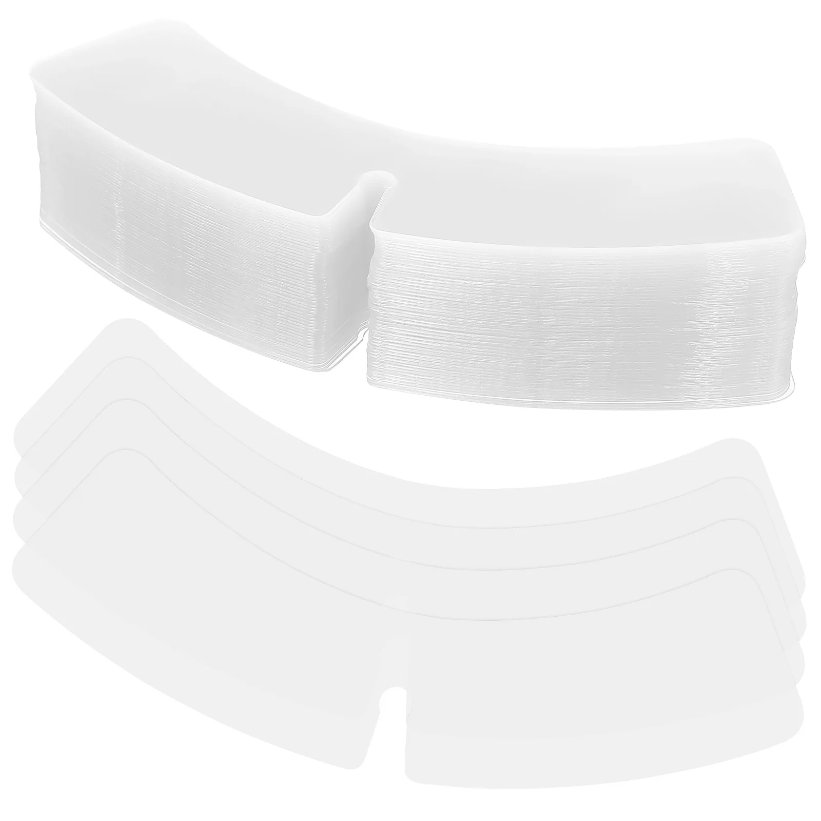 100 pezzi Stays Women Stays Camicie eleganti da uomo Colletto di plastica Supporto Stay Insert Piccolo abito Colletto di camicia Shaper