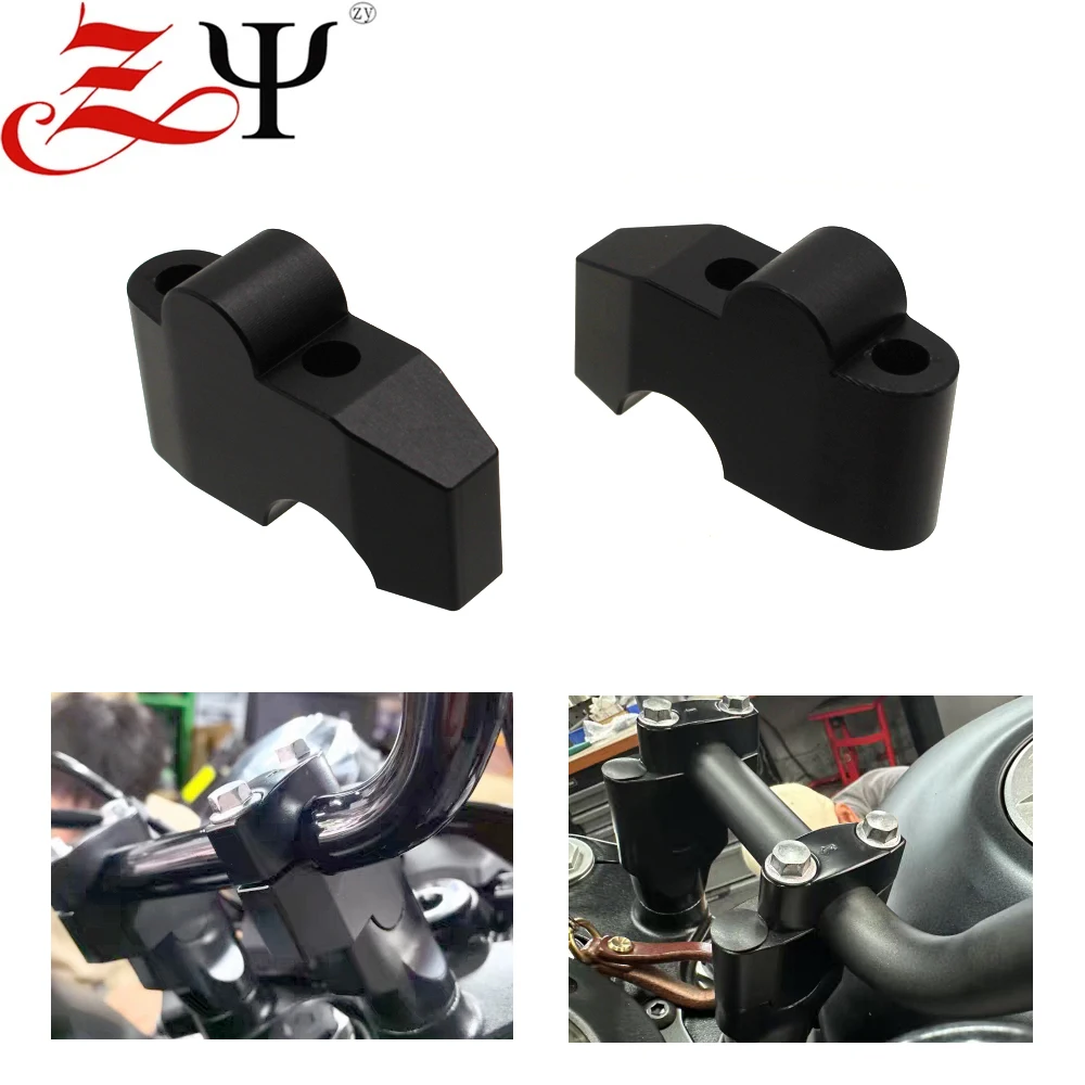 Motorcycle Handlebar Mount Riser Handlebar Clamp Raised Extend For Kawasaki Eliminator 400 500 Eliminator500 Eliminator400 2024-