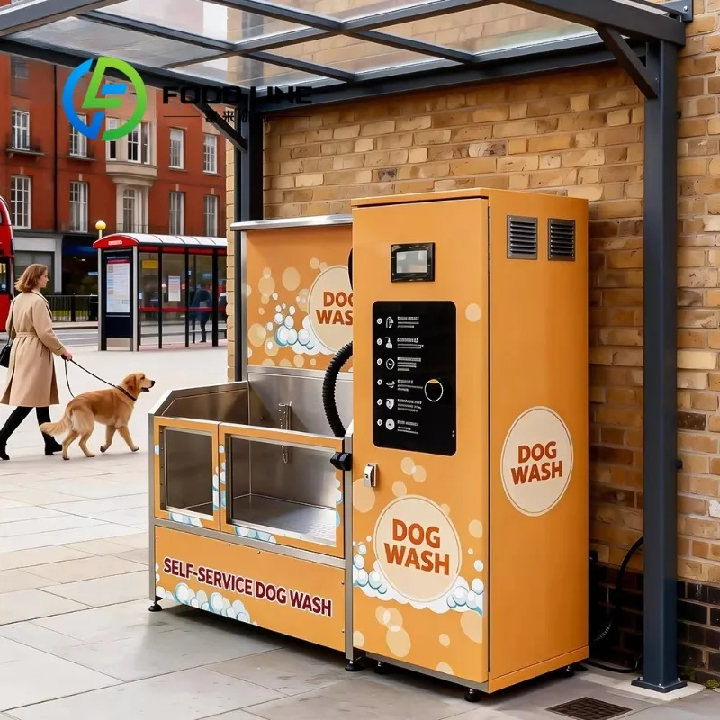 Novelty Designed New Self Service Automatic Coin Operated Large Dog Bathing Station Vending Washing Machine