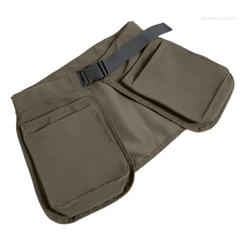 Grembiule da giardinaggio multifunzionale con tasche multiple per trasporto semi altro