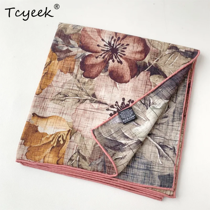 

Tcyeek, 70% Wool 30% Silk Elegant Scarves, 135cm Double Sided Print, Mom Gift Warm Shawl Chic Scarf, 2024 Fall Winter A47631QC