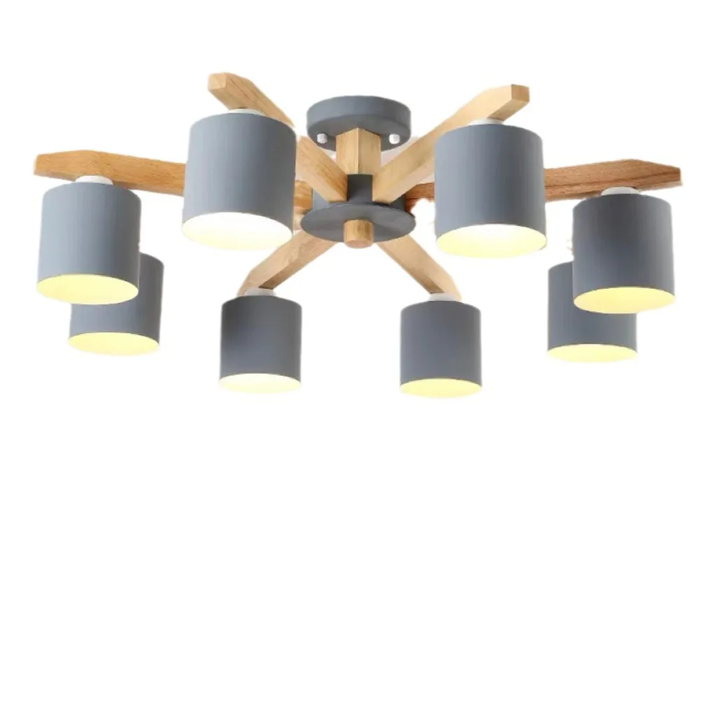 

Nordic, chandelier, living room, log wind, simple, modern, atmospheric, home, bedroom