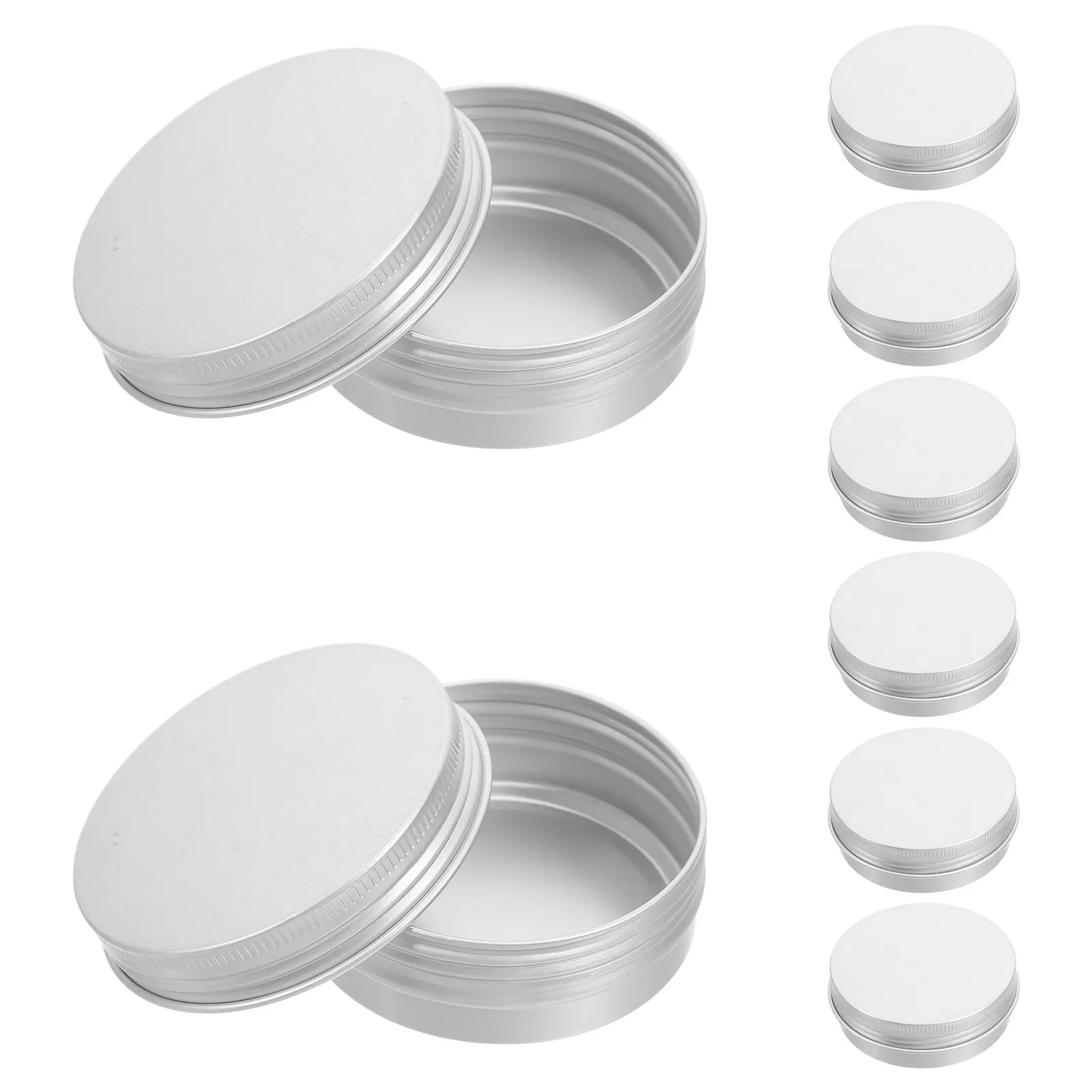 

24pcs Aluminum Mini Jars Lightweight Portable Travel Herbs Medication Cream Storage Bottles Seamless Lid Closure