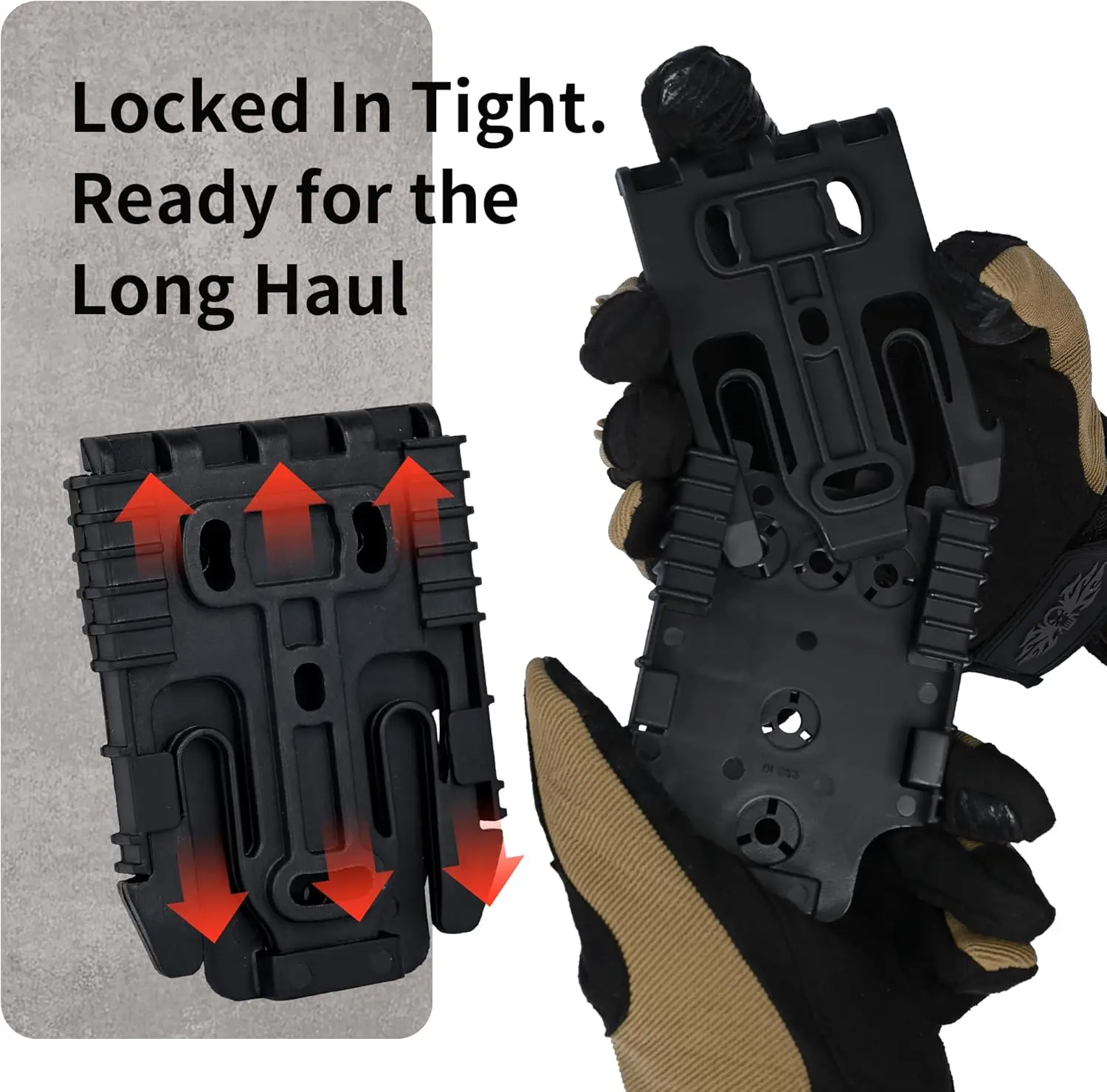 Low-ride Gun Holster Platform Tactical Quick Locking System Kit for Universal Pistol Holster Drop Leg Gun Holster Hunting