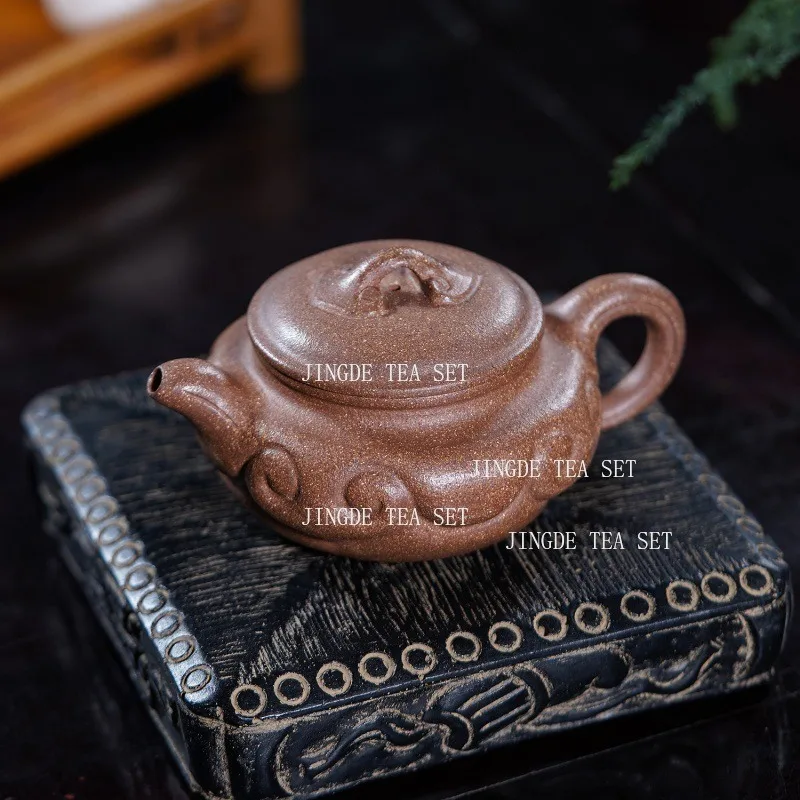250ml Yixing Teapot Ruyi Antique Teapot Chinese Small Capacity Teapot Home Kung Fu Tea Set Tea Ceremony Accessories