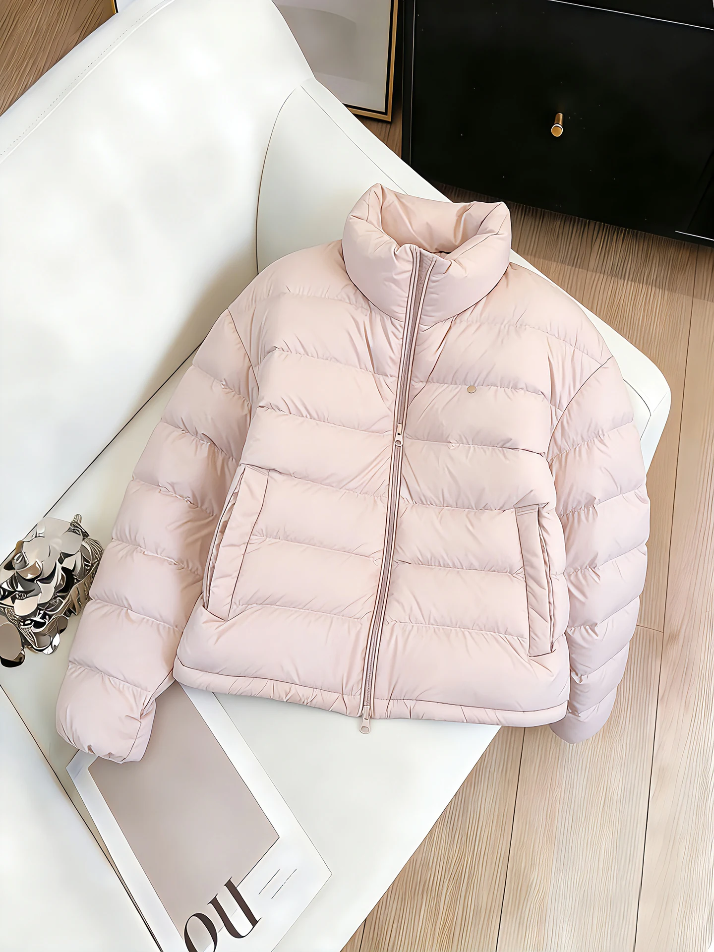 

Корейская милая свободная хлопковая куртка с воротником-стойкой, женская осенне-зимняя модная простая теплая одежда для хлеба