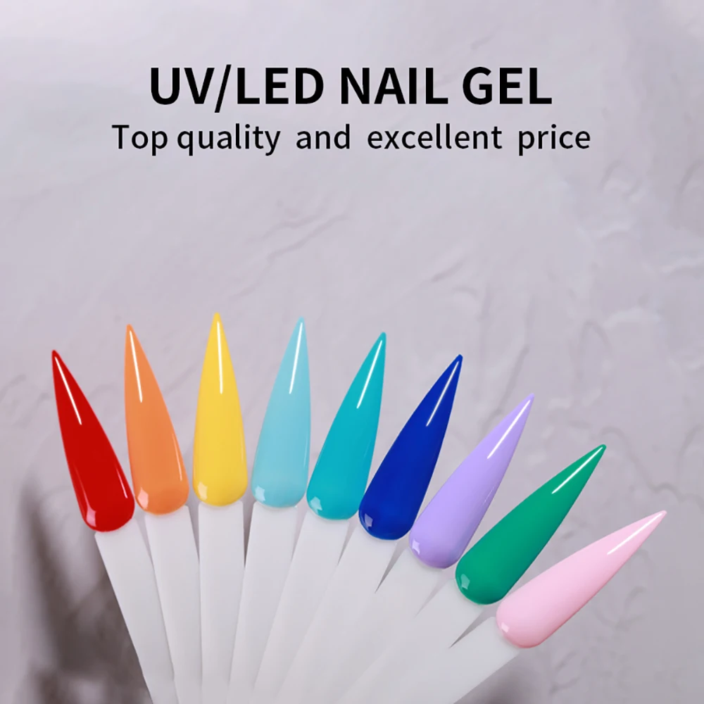 Vendeeni 9 Colors/set Rainbow Colors Gel Nail Polish Summer Colorful UV LED Soak Off Macaron Nail Art Gel Varnish Lacquer 15ml