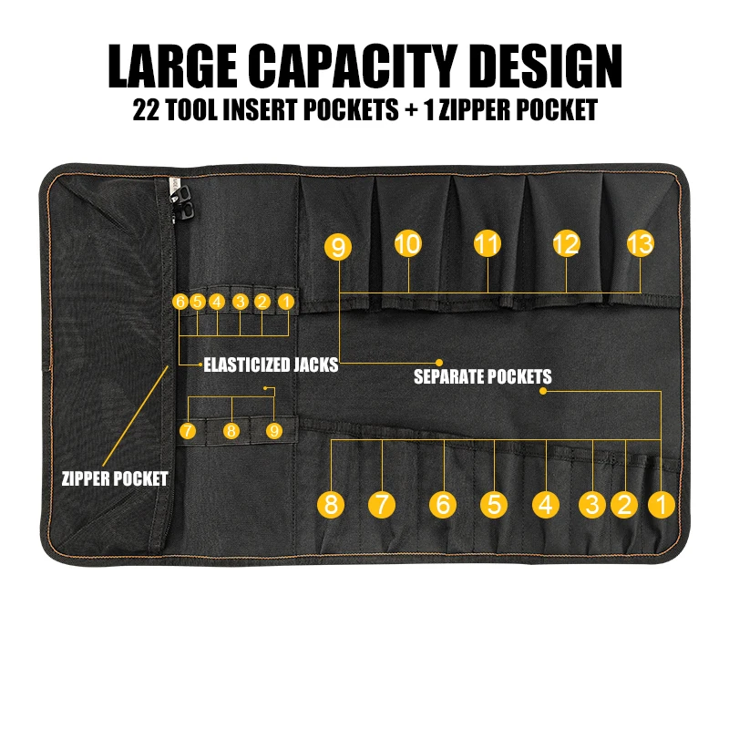 NYP NY-41 Maintenance Workman Roll Up Tool Bag Outils Emballage Accessoires