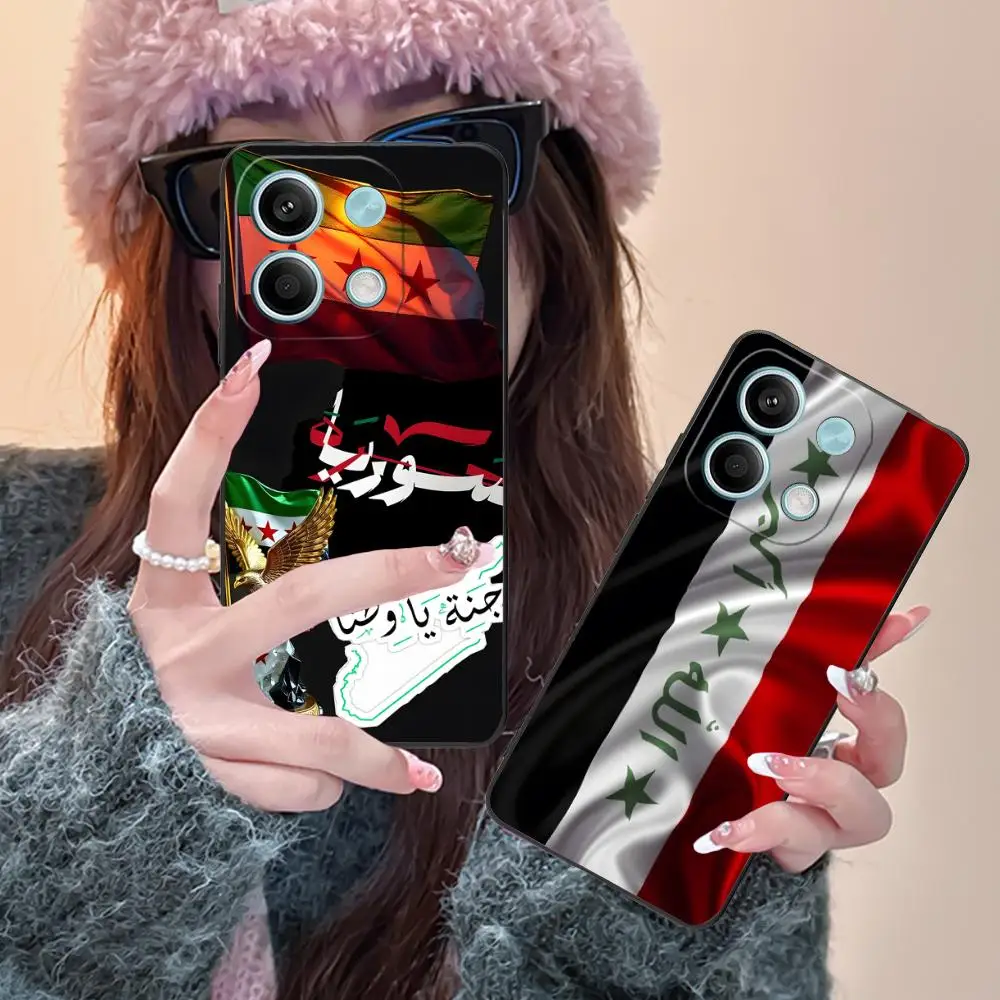 Casing Ponsel Bendera Suriah untuk POCO M7 M6 M5 M4 M3 X7 X6 X5 X4 X3 Pro GT 5G, Cetak Warna, Pelindung Smartphone, Casing Cantik