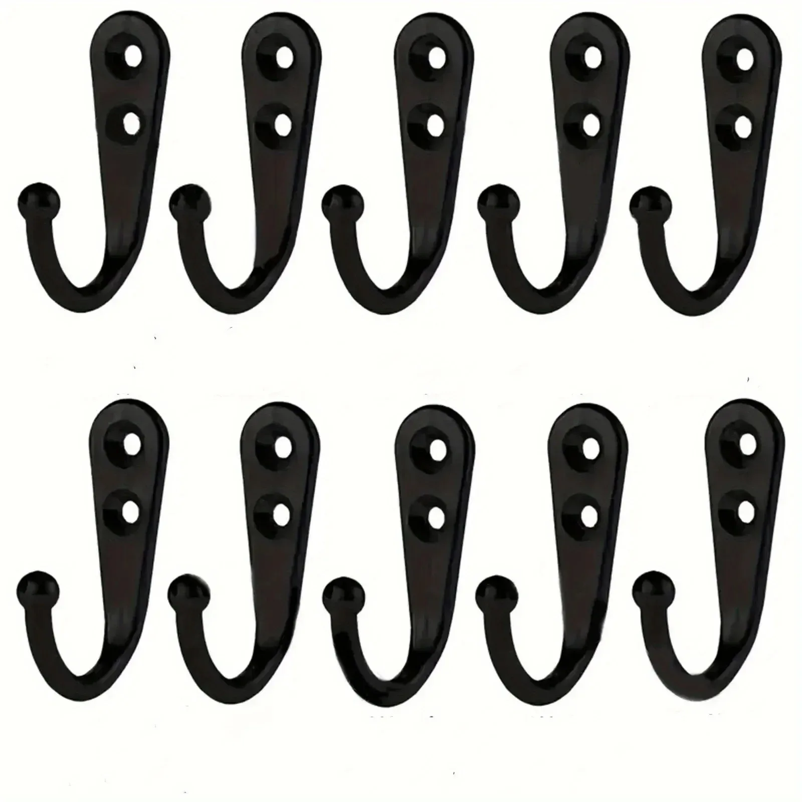 2-50PCS Lot Vintage Wall Mounted Single Prong Hook Retro Mini Size Bronze Hangers for Clothes Keys Hat Towel Robe Bathroom Hooks